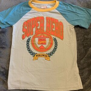 Marvel Yellow and Gray T-Shirt